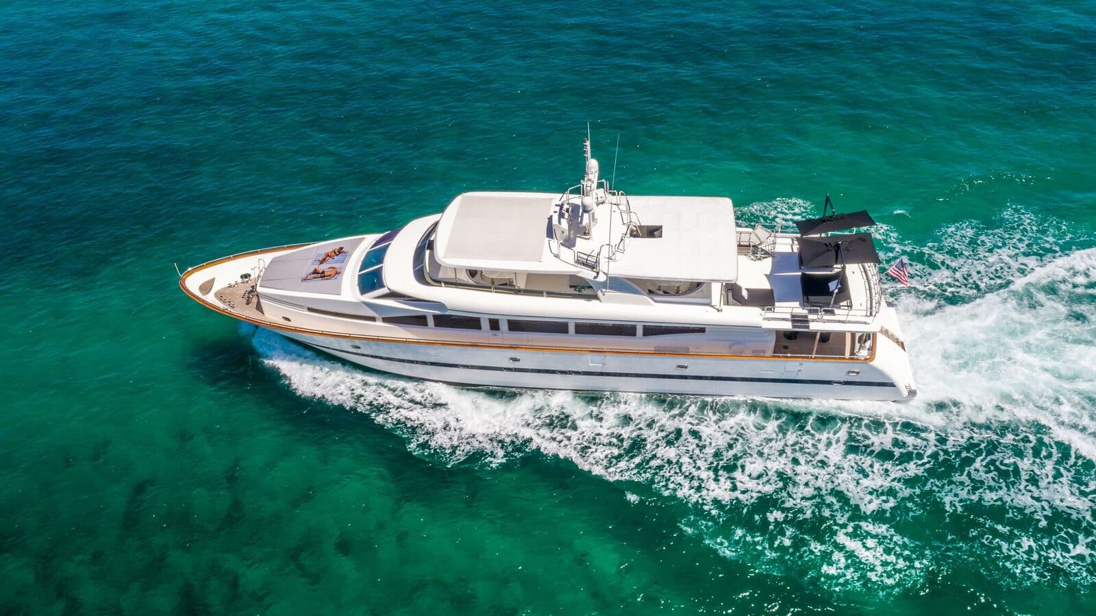 Luxury Ferretti yacht charter in Miami